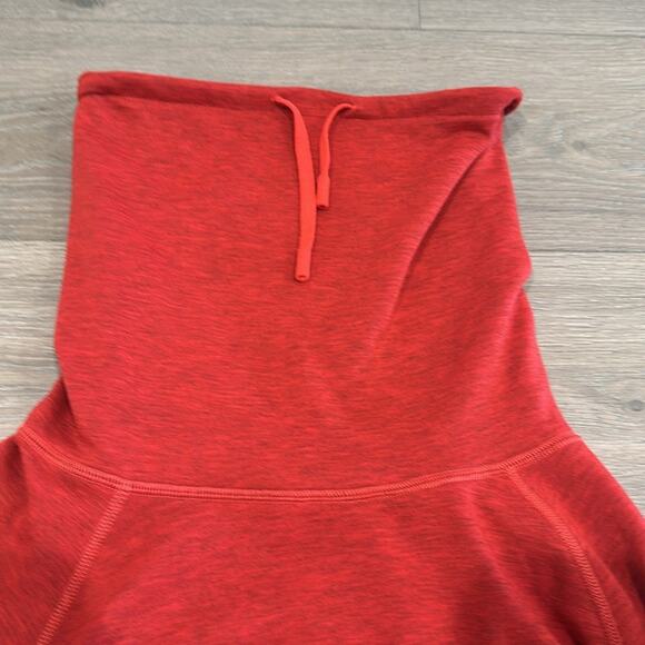 NIKE Heathered Red‎ Rolled Cowl Neck Long Sleeve Pullover Sweatshirt Top Size S - Picture 7 of 13